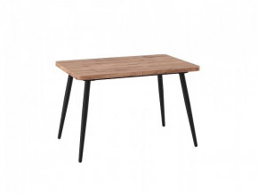 Стол раздвижной Borg radial-120, Дуб Веллингтон/черный в Сургуте - surgut.mebel-tymen.ru | фото