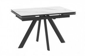 Стол раздвижной Jack-120, calakatta st cer/черный в Сургуте - surgut.mebel-tymen.ru | фото