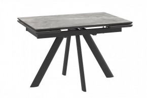 Стол раздвижной Jack-120, stone grey st cer/черный в Сургуте - surgut.mebel-tymen.ru | фото