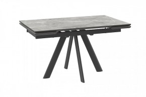 Стол раздвижной Jack-140, stone grey st cer/черный в Сургуте - surgut.mebel-tymen.ru | фото
