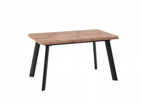 Стол раздвижной LEON LUX RADIAL-140 дуб веллингтон/черный в Сургуте - surgut.mebel-tymen.ru | фото