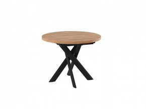 Стол раздвижной RONALDO-100, дуб велингтон/черный в Сургуте - surgut.mebel-tymen.ru | фото