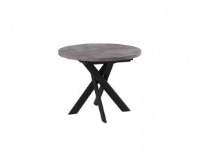 Стол раздвижной RONALDO-100, дымчатая керамика/черный в Сургуте - surgut.mebel-tymen.ru | фото