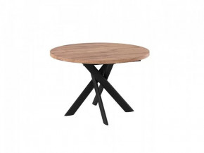 Стол раздвижной RONALDO-120, дуб велингтон/черный в Сургуте - surgut.mebel-tymen.ru | фото