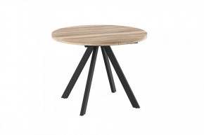 Стол раздвижной RONDO М-100, дуб каньон/черный в Сургуте - surgut.mebel-tymen.ru | фото