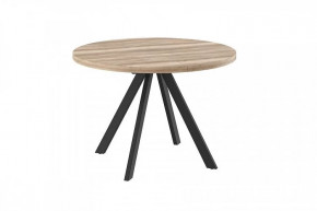 Стол раздвижной RONDO М-110, дуб каньон/черный в Сургуте - surgut.mebel-tymen.ru | фото