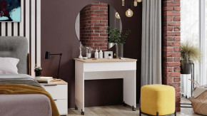 Стол  с зеркалом  «Diamond» тип 2 Дуб Сонома, Белый Ясень в Сургуте - surgut.mebel-tymen.ru | фото