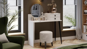 Стол туалетный «Стилтон» Тип 1 Белый, Черный муар в Сургуте - surgut.mebel-tymen.ru | фото