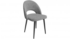 Стул «Амели» (конус Т2) Черный муар, Велюр DREAM Grey (серый) в Сургуте - surgut.mebel-tymen.ru | фото