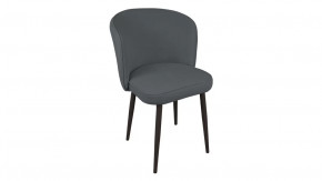 Стул «Боско»  Черный муар, Велюр DREAM Grafit (темно-серый) в Сургуте - surgut.mebel-tymen.ru | фото