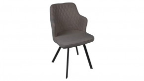 Стул «Лукас» Черный муар, Микровелюр BRENDY Latte в Сургуте - surgut.mebel-tymen.ru | фото