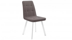 Стул «Рони»  Белый муар, Микровелюр BRENDY Latte в Сургуте - surgut.mebel-tymen.ru | фото