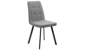 Стул «Рони»  Черный муар, Микровелюр BRENDY Grey в Сургуте - surgut.mebel-tymen.ru | фото