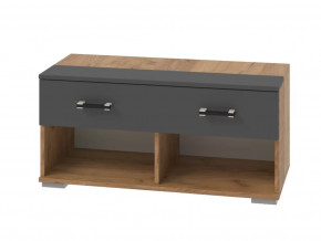 Тумба без подушки Бостон Секция-8 Дуб Вотан/Антрацит в Сургуте - surgut.mebel-tymen.ru | фото