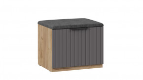 Тумба для обуви «Хилтон» Исп.2.1 Дуб Крафт золотой, Графит матовый в Сургуте - surgut.mebel-tymen.ru | фото