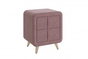 Тумба прикроватная Софи 2 пудра (велюр) в Сургуте - surgut.mebel-tymen.ru | фото