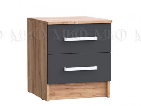 Тумба с 2мя ящиками 2 шт Мартина ЛДСП Графит, Дуб крафт в Сургуте - surgut.mebel-tymen.ru | фото