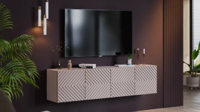 Тумба ТВ Танго Глиняно серый/Холст Латте в Сургуте - surgut.mebel-tymen.ru | фото