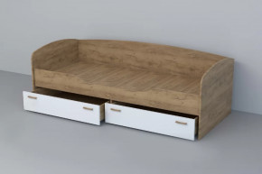 ЭГО Кровать (арт.016) Дуб крафт/Белый глянец Диал в Сургуте - surgut.mebel-tymen.ru | фото